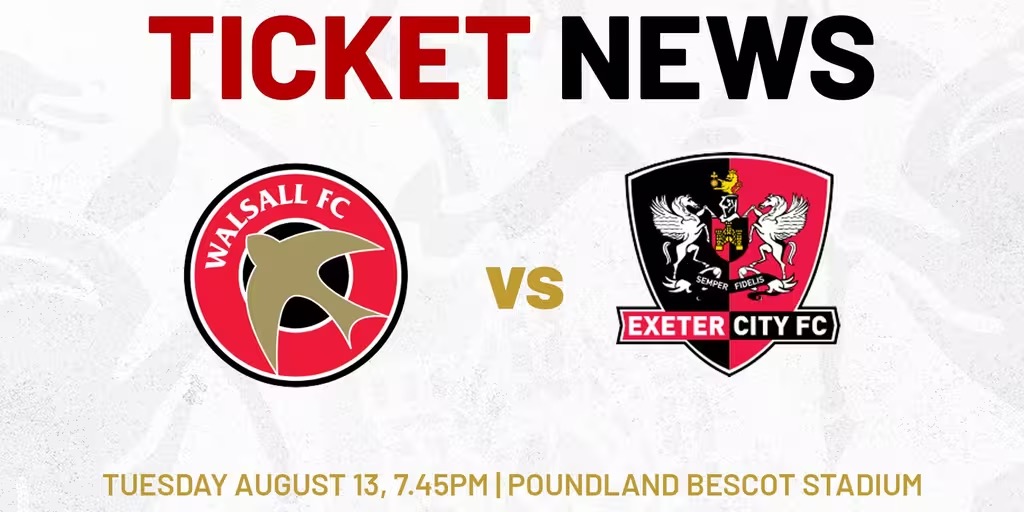 Walsall vs Exeter city kick off, prediction and team news